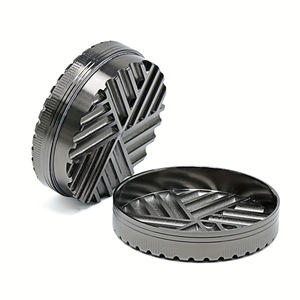 63mm 3 couches en alliage de zinc broyeur à cigarettes Biscuit <span class=keywords><strong>vanille</strong></span> broyeur tabac - Product Image 4