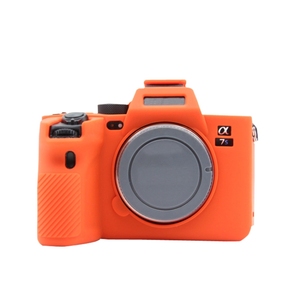 Venta al por mayor accesorios de la cámara para <span class=keywords><strong>Sony</strong></span> A7S III / <span class=keywords><strong>A7S3</strong></span> funda protectora de silicona suave (naranja) - Product Image 1