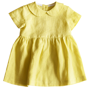 <span class=keywords><strong>Abito</strong></span> da pigiama per bambini in <span class=keywords><strong>lino</strong></span> per bambini <span class=keywords><strong>abito</strong></span> da pigiama in puro <span class=keywords><strong>lino</strong></span> 100% lavato in pietra con volant stile semplice - Product Image 3