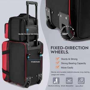 Bolsa de Bolos Impermeable de Primera Calidad con Ruedas, Bolsa Deportiva Plegable de Tela Oxford 1680d Resistente - Product Image 3