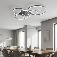 Lampes de plafond LED en aluminium modernes et créatives de haute qualité pour restaurant, maison, chambre à coucher, salon, lampes de plafond nordiques