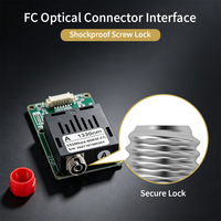 Transceptor de Video de Fibra Óptica CVBS 1CH Analógico para CCTV, Módulo TTL TX RX de Fibra Única FC 60KM 1270/1330nm para Extensión de Señal de Cámara