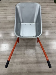 WB6415 <strong>150kg</strong> Loading 85L Metal Tray Industrial Wheelbarrow Heavy Duty <strong>Wheel</strong> <strong>Barrow</strong> - Product Image 2