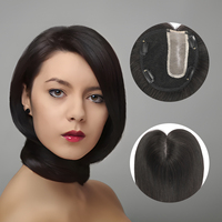 BLT brut vierge indien cheveux topper dentelle base perruques de cheveux humains naturellement moelleux système de cheveux topper pour les femmes