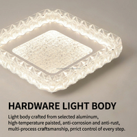 Plafonniers LED modernes minimalistes exquis, commande par interrupteur, construction en fer, montage en surface AC, blanc chaud 3500K, DIY