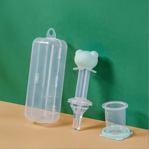 Alimentador de medicamentos para bebés, <span class=keywords><strong>dispositivo</strong></span> antiasfixia, alimentación de agua, cabezal suave con gotero de silicona graduado - Product Image 5