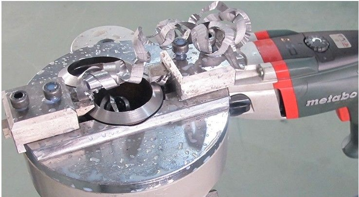 114mm Portable Pipe Cutter Steel Cutting Beveling Machine