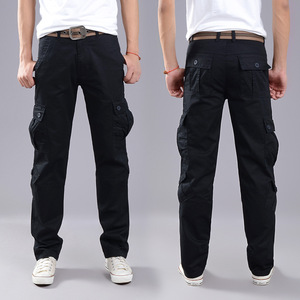 <span class=keywords><strong>Pantalones</strong></span> <span class=keywords><strong>Cargo</strong></span> de Trabajo para <span class=keywords><strong>Hombre</strong></span>, Estilo Casual para Exteriores, Corte Recto, Ajustados, <span class=keywords><strong>Pantalones</strong></span> Largos con Múltiples Bolsillos - Product Image 5