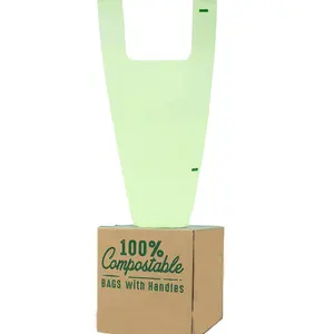 Fornitore della cina usa e getta PLA biodegradabile immondizia per la spazzatura sacchetti compostabili protezione ambientale