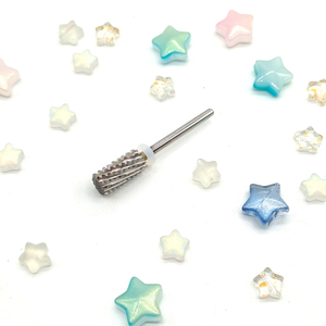 Fraise à ongles en carbure de tungstène de 6,2 mm à grande tige, grain 4XC, logo personnalisé, pour retrait d'acrylique, manucure en salon - Product Image 2