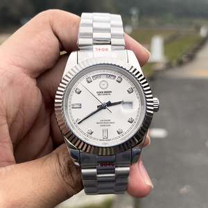 Montre-bracelet mécanique automatique étanche en acier inoxydable plaqué or de haute qualité 40 mm 3255 Montres pour hommes - Product Image 3