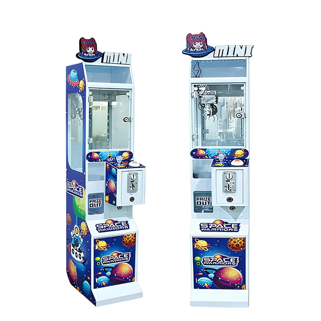 Enjoy Play Professional 35cm Width Slim Metal Glass Doll Machine Mini Arcade Gift Toy Catcher 110~220V US Plug for Cinema