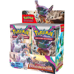 Pour Pokémon Écarlate et Violet - Évolutions en Paldea, présentoir de 36 paquets, en plastique et en papier [ITA] - Product Image 1