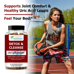 Capsules de purification détox à marque privée : Soutien à l'acide urique à base de graines de céleri et de cerise aigre pour le confort articulaire et un métabolisme sain - Product Image 5