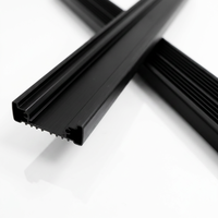 Profilés décoratifs en aluminium anodisé noir 6061 6063 T5 T6, sur mesure, pliage et découpe, usine directe