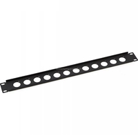 Châssis de serveur déflecteur de découpe en métal, châssis de serveur, panneau vierge, amplificateur audio, panneau de châssis 1U, panneau de rack à 12 trous