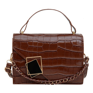 Bolsos Cuadrados Pequeños en Tendencia, Textura de Piedra, Cierres Magnéticos, Cuero PU, Bolsos Cruzados de Mano para Mujer, Elegantes y Exquisitos - Product Image 5