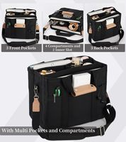 Sac fourre-tout en toile à bandoulière multi-poches écologique pour femmes Sac à main à bandoulière Sac fourre-tout avec compartiments