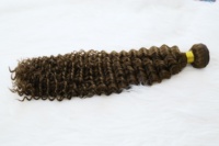 VELORA VRH0039 Extensions de cheveux humains vierges à double trame Remy, cuticules alignées, ondulation profonde, 24 pouces, lots de mèches colorées # 4