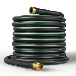 Садовый шланг 5/8 "100 футов, менее извилистый сверхмощный шланг для воды, прочный и гибкий шланг для наружного использования, для мытья автомобилей, для купания домашних животных - Product Image 1