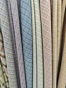 Vêtements pour filles en tissu extensible tissé polyester/coton, résistant aux plis, à carreaux : robe, costume, pantalon, cravate, jupe plissée, chemise - Product Image 5