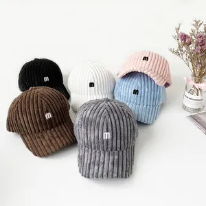 2021 새로운 모피 모자 겨울 귀여운 키즈 모자 모자 야구