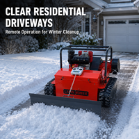Tondeuse à gazon télécommandée Snow Place pour usage domestique, moteur diesel