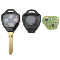Llave Remota Universal con Cable XKTO02EN XKTO22EN, Versión Mejorada de 4 Botones para Programación de Llaves de Auto, Llave Remota Universal para Automóvil