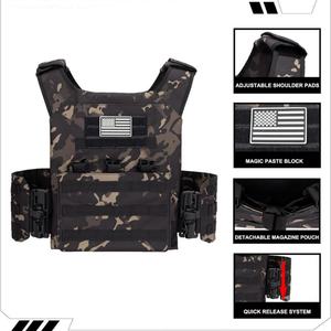 <b>Molle</b> Plate Carrier Tactical Vest Factory OEM Custom logo Quick Release Nylon Elite Training Gear Harness Mounted Tactical Vest - Product Image 2