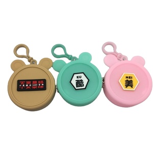 OKSILICONE Cute <b>Mini</b> Silicone Zipper Handbag Reusable for Girls Kids With Custom Character Silicone Rubber <b>Backpack</b> Coin Purse - Product Image 1