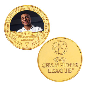 Moneta Commemorativa del Calciatore <span class=keywords><strong>Ronaldo</strong></span>, Medaglia in Metallo Pressofuso Cristiano <span class=keywords><strong>Ronaldo</strong></span>, Distintivo Placcato Oro, Regalo da Collezione - Product Image 2