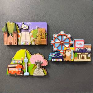 סיטונאי מקרר מותאם אישית ארצות הברית מזכרות מתנות פוליריזה מתכת מותאמת אישית 3d מקרר מגנט - Product Image 5