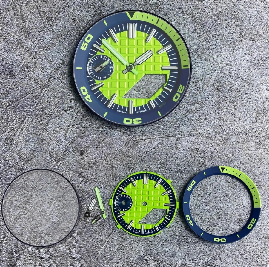 Azul verde fluorescente