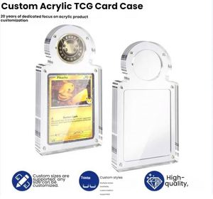Custom Acrylic TCG Card Box with Precision Slots for TCG Cards and Metal Coin Combo Protective <b>Display</b> <b>Case</b> - Product Image 2