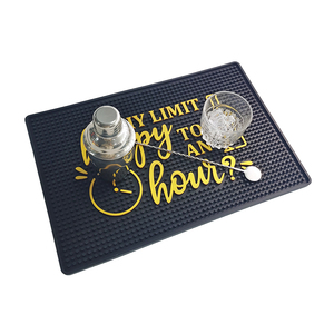 Customizable <b>Silicone</b> Bar <b>Mat</b> Rubber Spill <b>Mat</b> Bar Runner Drip Tray Beer <b>Mat</b> Non Slip Countertop Pad with Custom Logo - Product Image 4