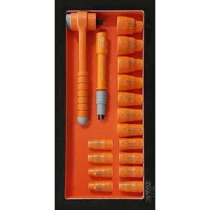 Estabilidad y durabilidad Ultimate Gabinete de 7 cajones Herramientas aisladas naranjas diseñadas para profesionales - Product Image 2