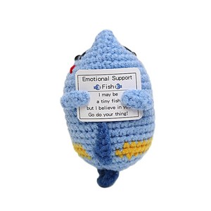Muñecos Amigurumi de Ganchillo Hechos a Mano, Lindos Mini Animales de Apoyo Emocional, Adornos con Etiquetas DIY <span class=keywords><strong>para</strong></span> Regalos de Fiestas - Product Image 5