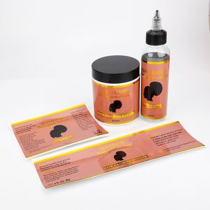 Esther Rectangular Gold Stamped Self-Adhesive Labels for Cosmetic Bottles 3 In Core Dia Paper Material - Product Image 2