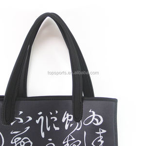 Nuovo Stile Impermeabile In Neoprene Borse Da Spiaggia sacchetto di Tote di Modo del sacchetto Sacchetti di Spalla Borse Da Spiaggia con <span class=keywords><strong>Opera</strong></span> di Pechino - Product Image 4