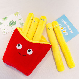 Coussins de simulation de frites créatives de dessin animé, jouets en peluche, poupées pour enfants, coussins de canapé, jouets d'<span class=keywords><strong>anniversaire</strong></span> pour enfants - Product Image 1
