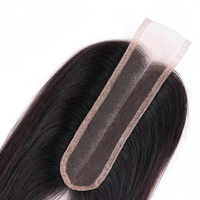 Extensions de cheveux HQ pour femmes, 100% cheveux humains, closure en dentelle 2*6 pour femmes noires, topper capillaire à clipser, fournisseur de premier plan