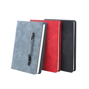 <span class=keywords><strong>Cuaderno</strong></span> A5 de Cuero PU Esmerilado, con Ranura para Bolígrafo Integrada y Marcapáginas de Cinta para Uso en Oficina - Product Image 1