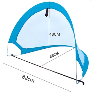 Pour <span class=keywords><strong>Amazon</strong></span> Basics Filets de football pliants intérieurs/extérieurs portables Buts de football pop-up avec sac de transport Équipement d'entraînement pour enfants - Product Image 3