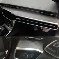 Kit de remplacement de garnitures intérieures en fibre de carbone pour Audi A6 S6 A7 S7 C8 2019+ – Ensemble de garnitures de tableau de bord à clipser, ajustement parfait