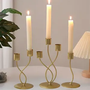 Nordic Candlestick Iron Decoration Candlestick Table Decoration Castiçal para casamento