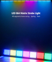 Nouvel arrivage longue bande 3 en 1 Rgb Led Matrix 864 Led stroboscopique avec stroboscope