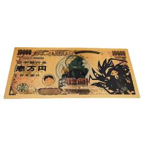 Japanische Anime Alchemist Gedenkmünze Plastik-Sammelkarte 24K Vergoldete Folien-Banknote Anime Gold-Banknote - Product Image 6