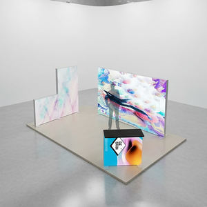 Stand d'exposition modulaire en tissu ODM 3x6, montage facile, murs en tissu tendu réutilisables - Product Image 2