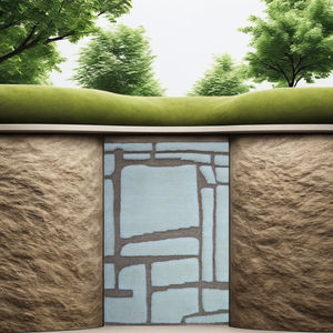 Alfombra de lana anudada a mano de diseño moderno Conjunto de alfombra anudada con patrón abstracto - Product Image 2