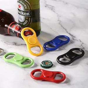 Pembuka Botol Bir tugas berat Stainless Steel datar padat dan tahan lama pembuka bir Fidget Spinner pembuka botol